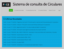 Tablet Screenshot of circulares.face.coop